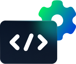 gear with source code brackets